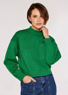Boxy Pocket Jumper, Green, large