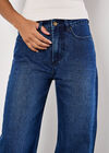 Elisa Wide Straight Leg Jeans, Blue, large