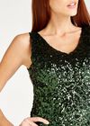 All Over Sequin Bodycon Dress, Green, large