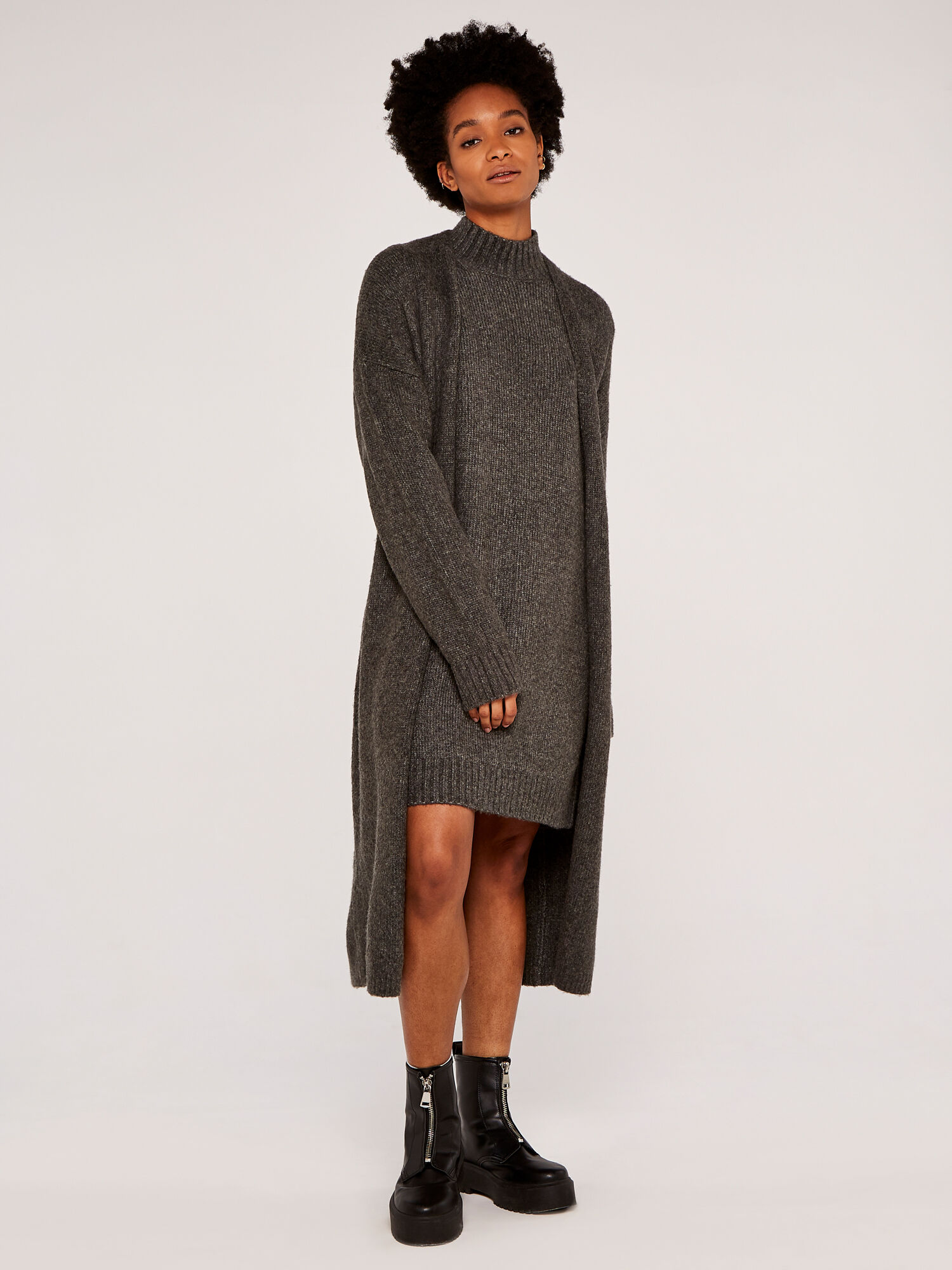 Long clearance grey sweater