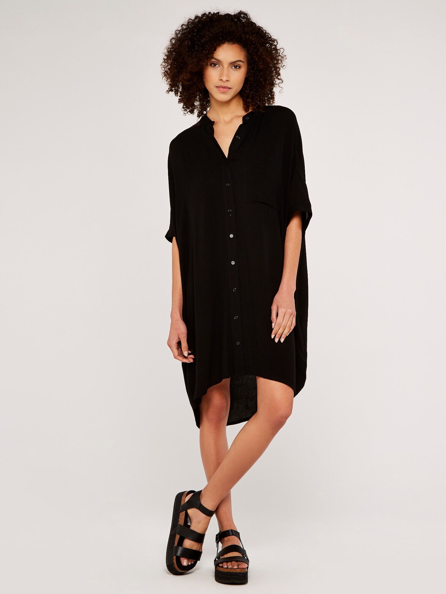 Shirt Dress Apricot Clothing