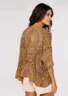 Moroccan Mandala Oversized Top, Mustard, large