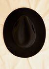 Wool Fedora Hat, Black, large