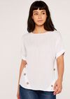 Side Button Top, Cream, large
