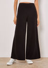 Soft Touch Wide Leg Joggers, Black, large