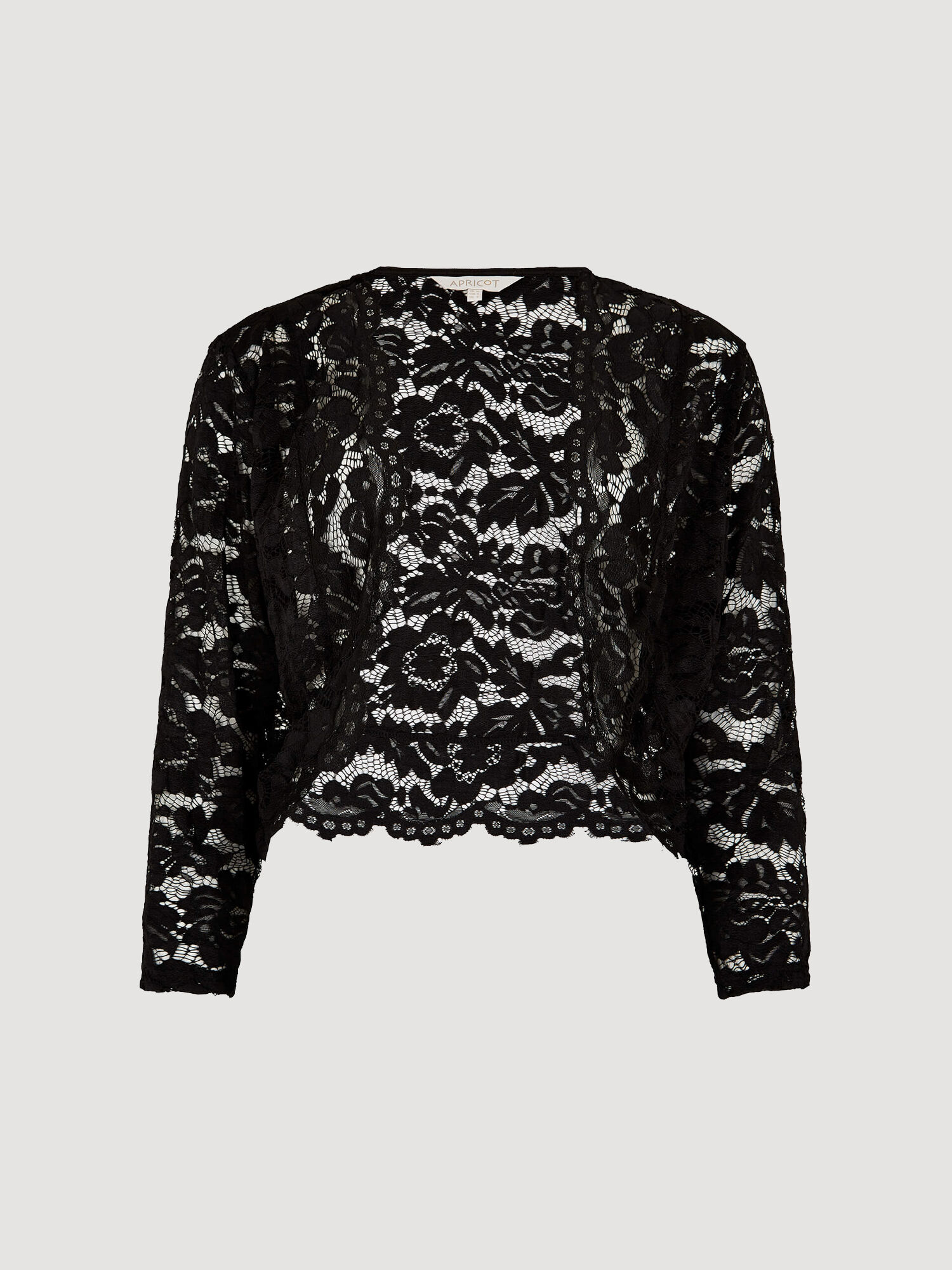 Black lace bolero jacket outlet