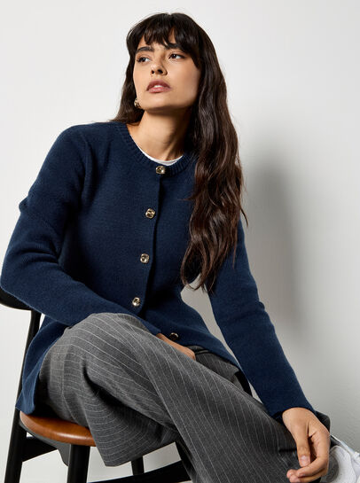 Pebble Button Cardigan