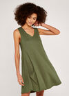 Basic Pocket Dress, Khaki, large