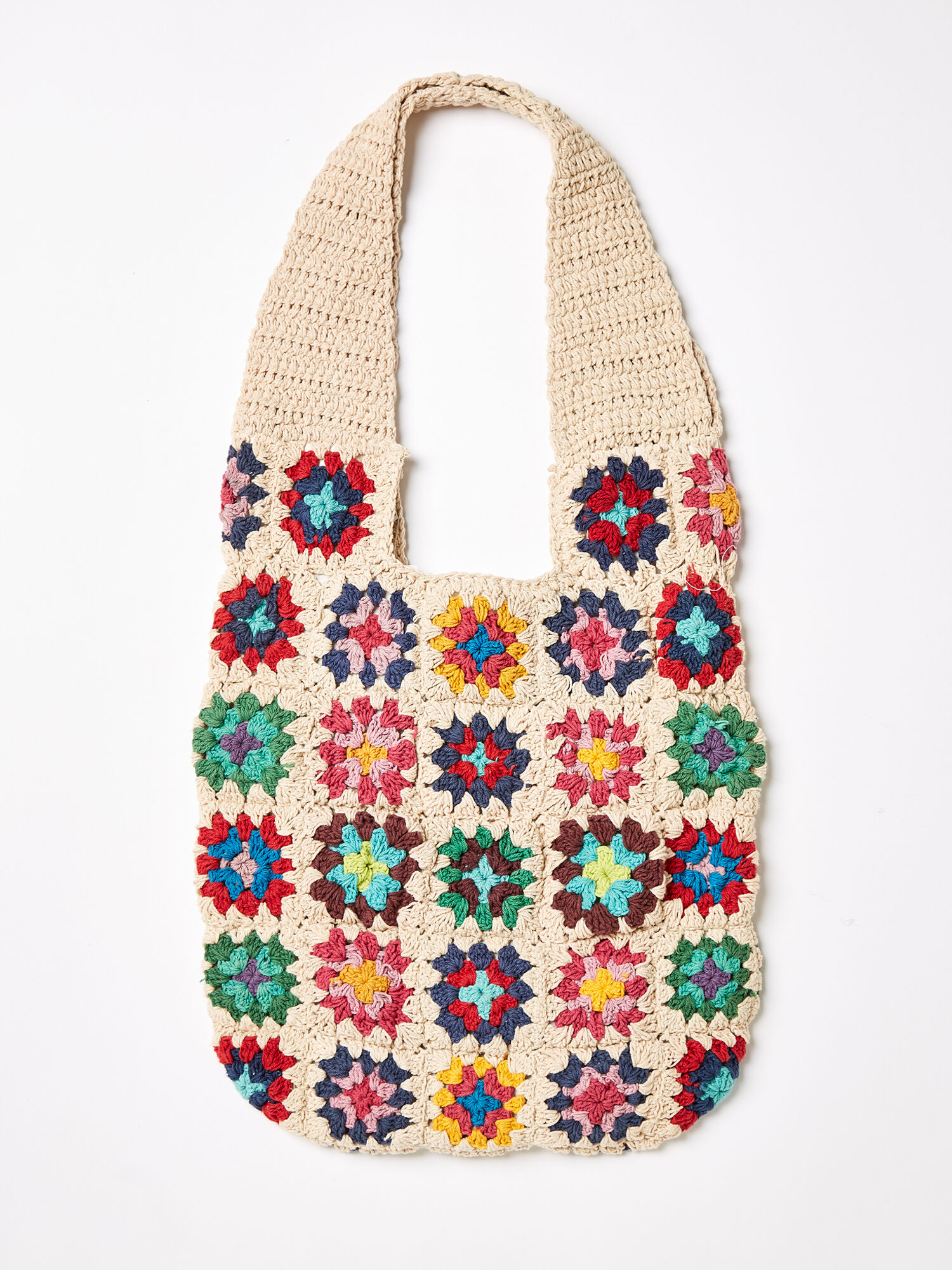 White Crochet Bag Apricot Clothing