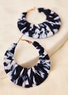 Fabric Circle Hoops, Blue, large