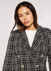 Monochrome Tweed Blazer, Black, large