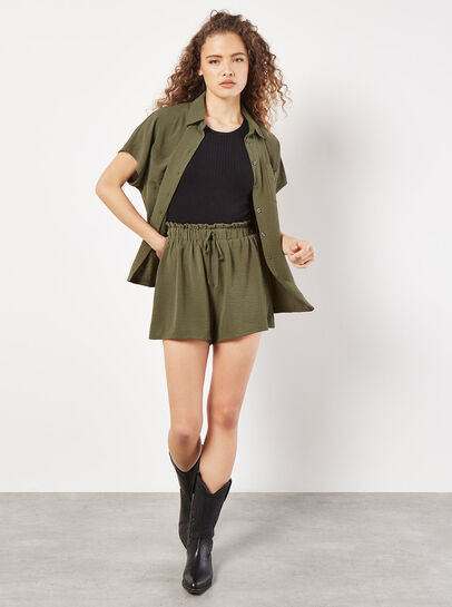 Textured Short Sleeve Shirt