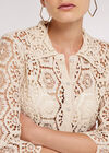 Geometric Crochet Shirt, Stone, large