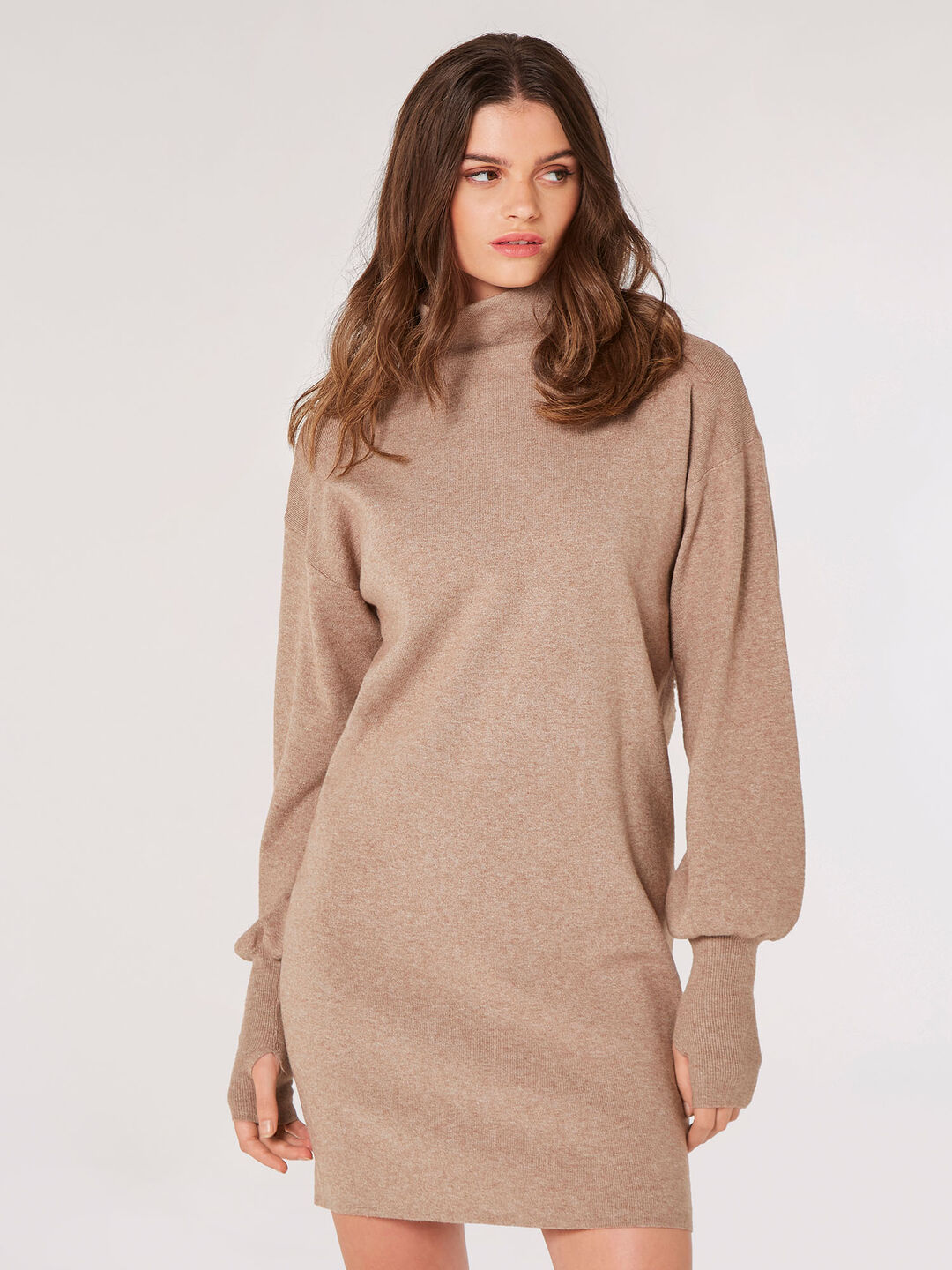 Image of Soft Knit Jumper Mini Dress