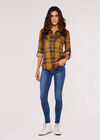 Checked Shirt, Mustard, large