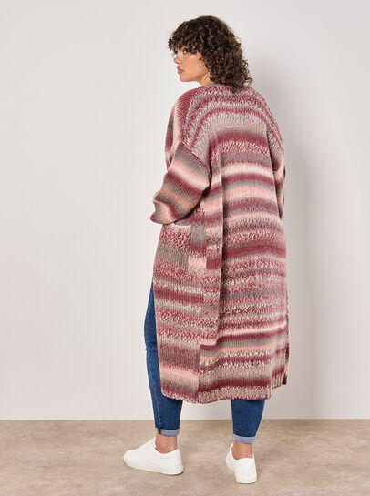Curve Ombre Chunky Knit Cardigan
