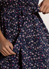 Ditsy Floral Chiffon Mini Dress, Navy, large