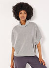 Batwing Chevron Knitted Top, Black, large