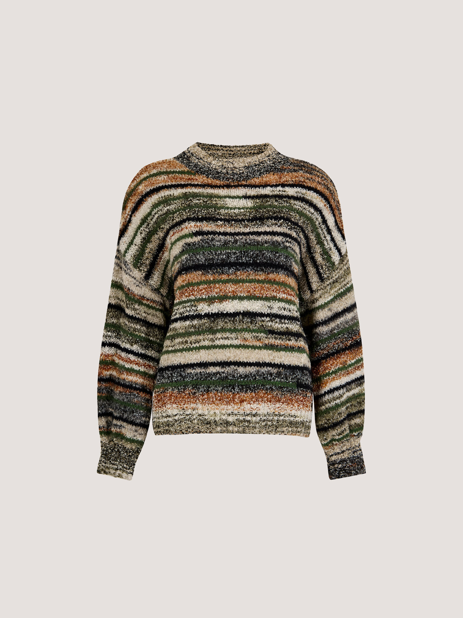 Space Dye Stripe Fluffy Jumper | Apricot Clothing