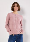 Soft Pointelle Knit Jumper, Pink, large