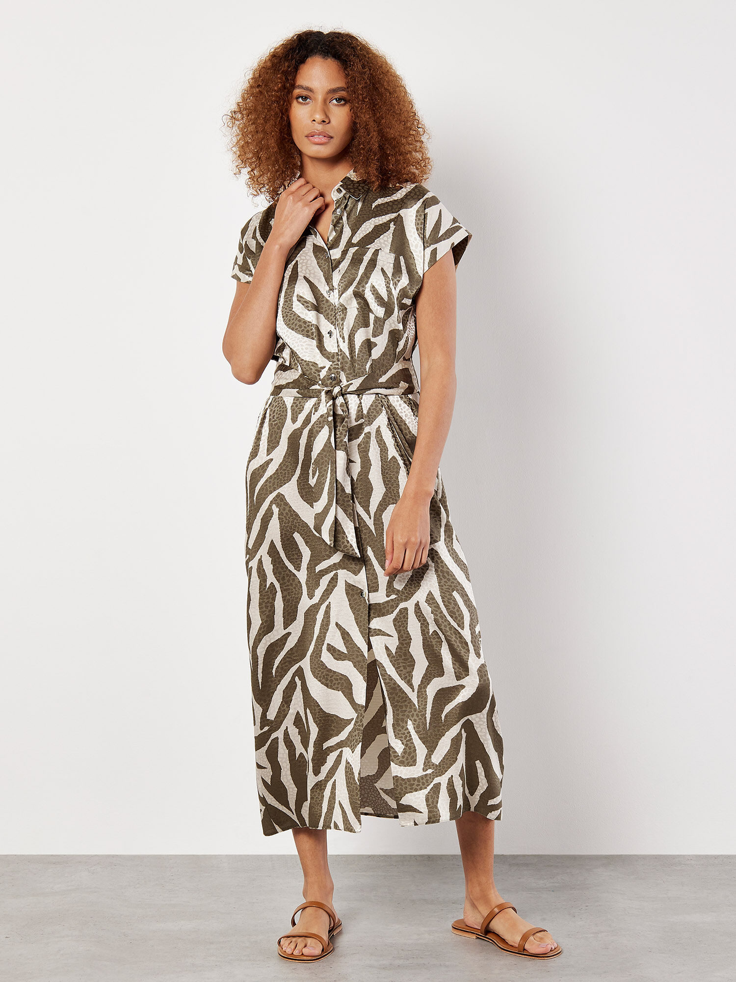 Beige zebra print dress cheap