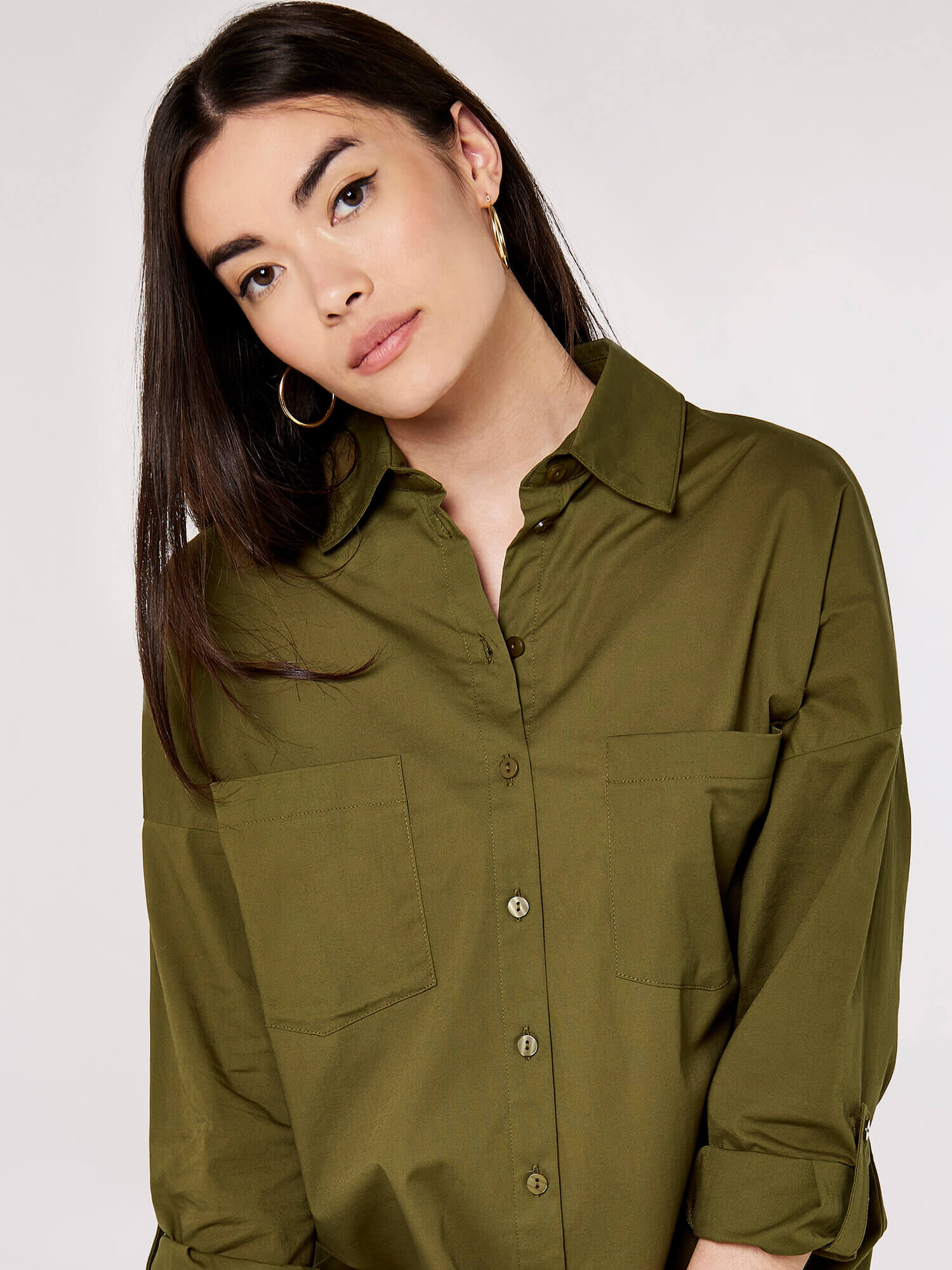 Khaki sales dress shirt