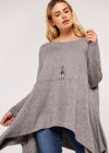 Extreme Hankyhem Long Sleeve Top, Grey, large