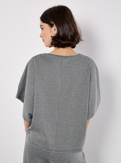 Dogtooth Batwing Cape Top