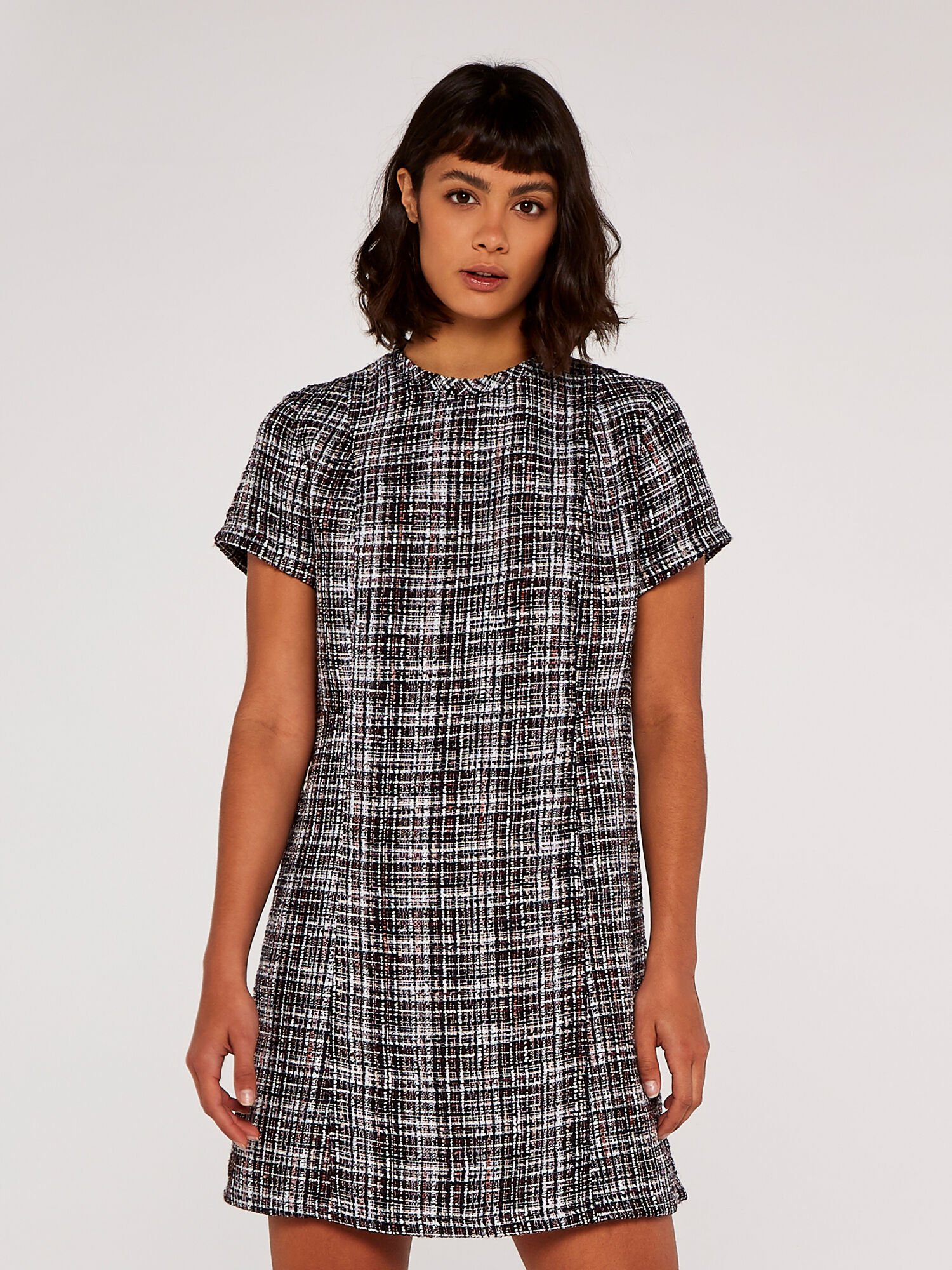 Tweed tartan dress online