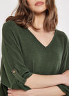 Soft Touch Oversized Batwing Top, Khaki, large