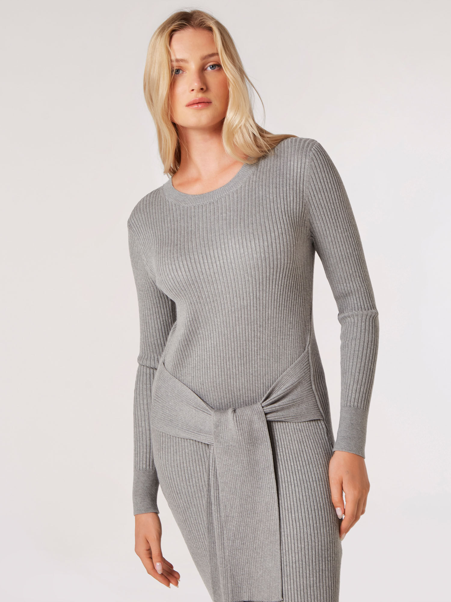 Ribbed knit shop bodycon dress
