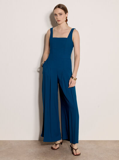 Crepe Wide-Leg Jumpsuit