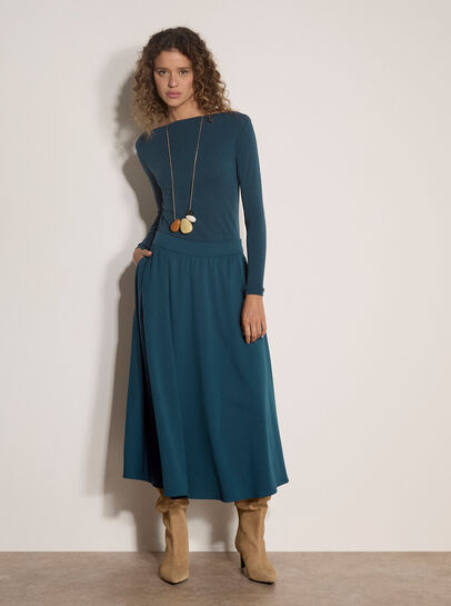 Boat Neck Jersey Top