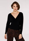 Bar Back Batwing Jumper, Black, large