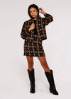 Tribal Mini Skirt, Black, large
