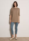 Soft Touch Batwing Top, Stone, large