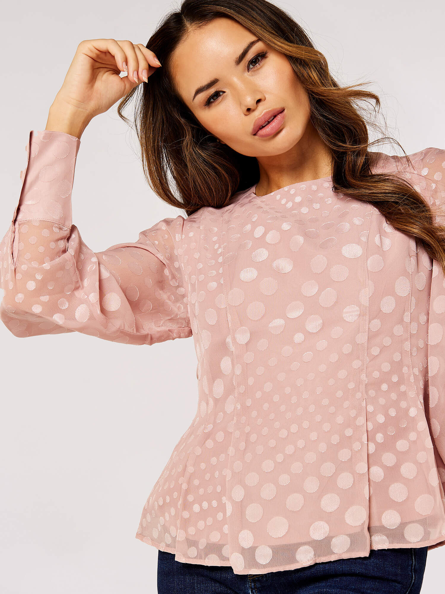 Pink chiffon blouse new arrivals