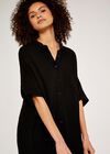 Shirt Dress, Black, large