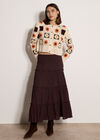 Patchwork Daisy Crochet Cardigan, Stone, large