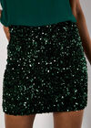 Chiffon Sequin Cami Mini Dress, Green, large
