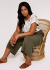 Curve Palm Scene Slub Tee, Mustard, large