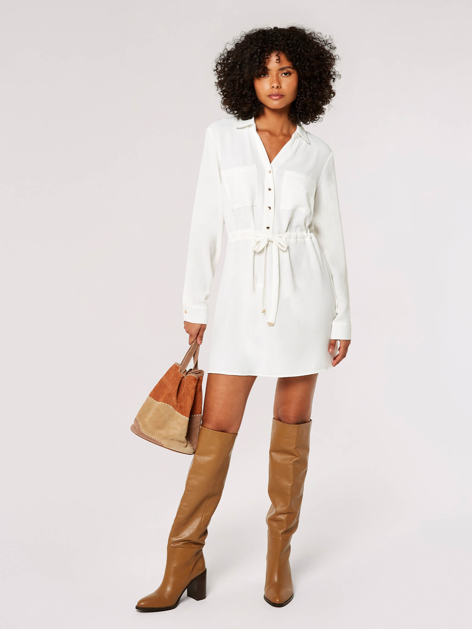 Tunic dress with hotsell belt