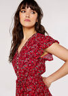 Sarasa Floral Midaxi Dress, Red, large