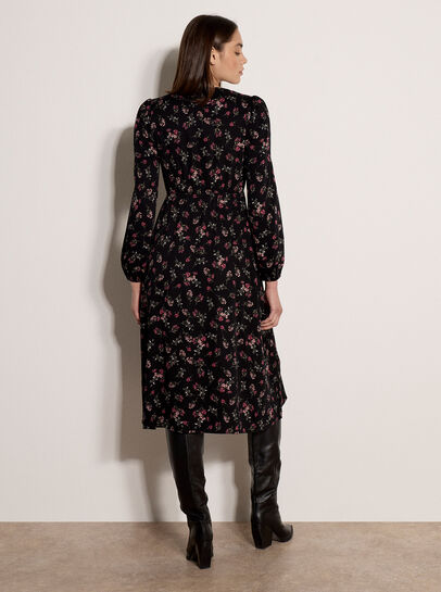 Floral Print Midi Dress
