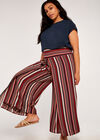 Curve Tribal Wrap Palazzo Trousers, Navy, large