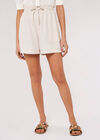 Linen Mix Shorts, Stone, large