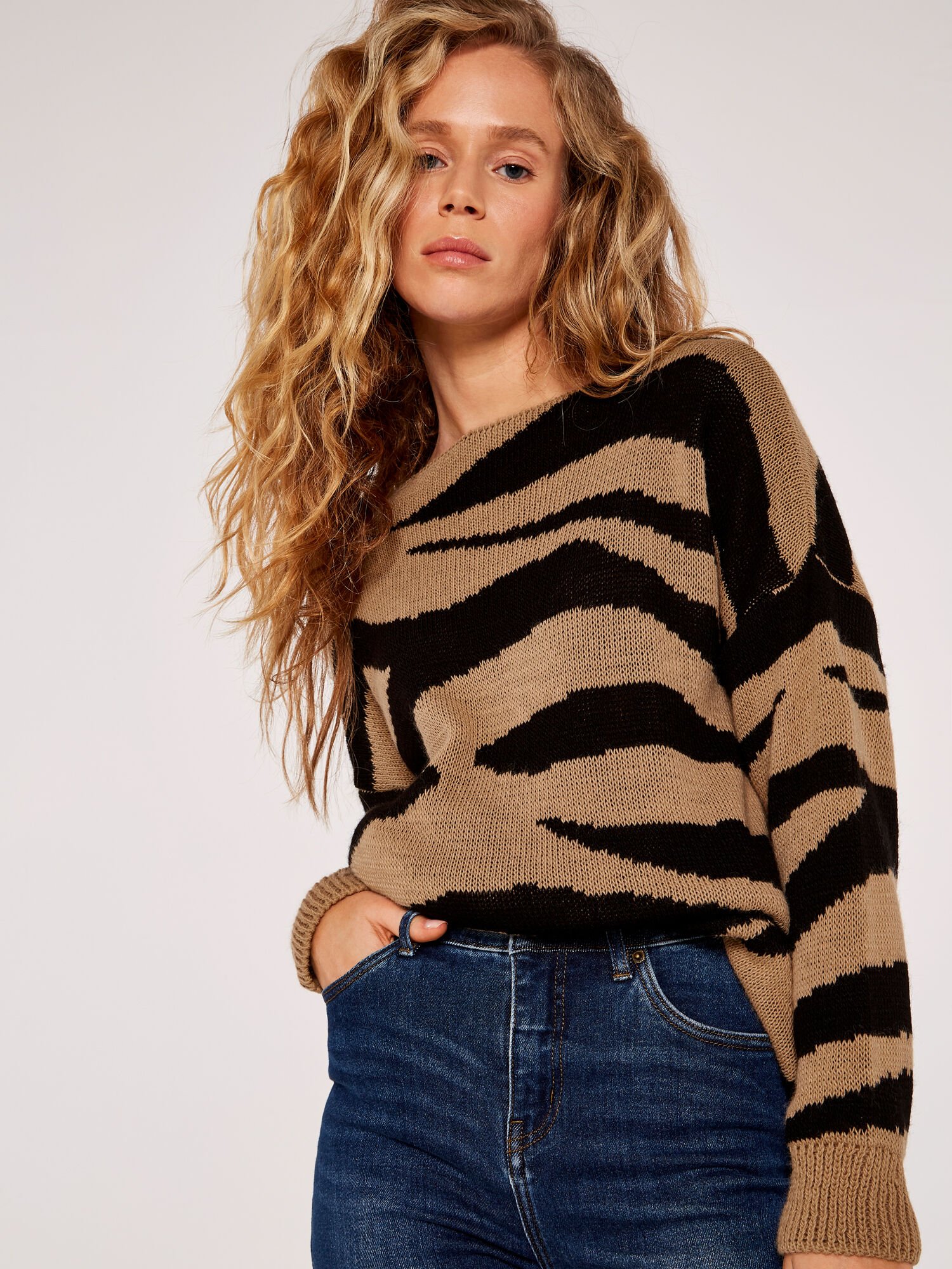 Zebra print jumper outlet