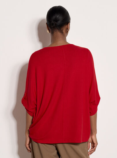 Soft Touch Oversized Batwing Top