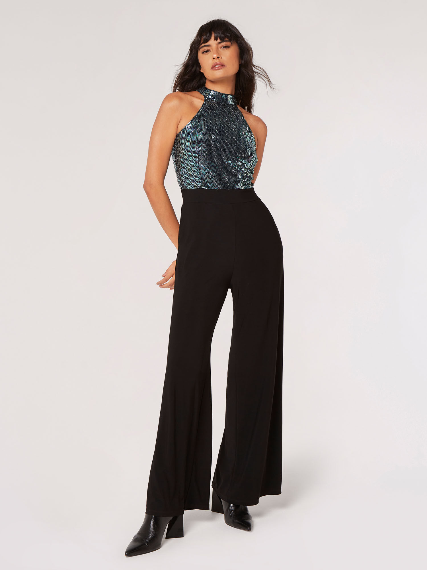 IRIS SEQUIN JUMPSUIT - OPAL – Rosa Bloom