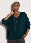 Soft Touch Oversized Batwing Top, Green, large